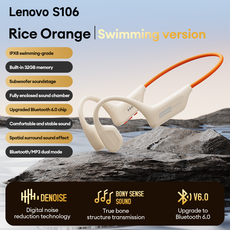 Bone Conduction Running Headphones - Choice Lenovo S106 Auricolari a conduzione