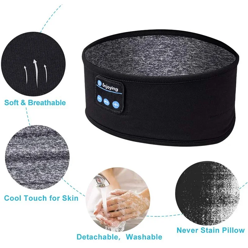 Sleep Mask Headphones Bluetooth - Cuffie Bluetooth per Dormire con Maschera