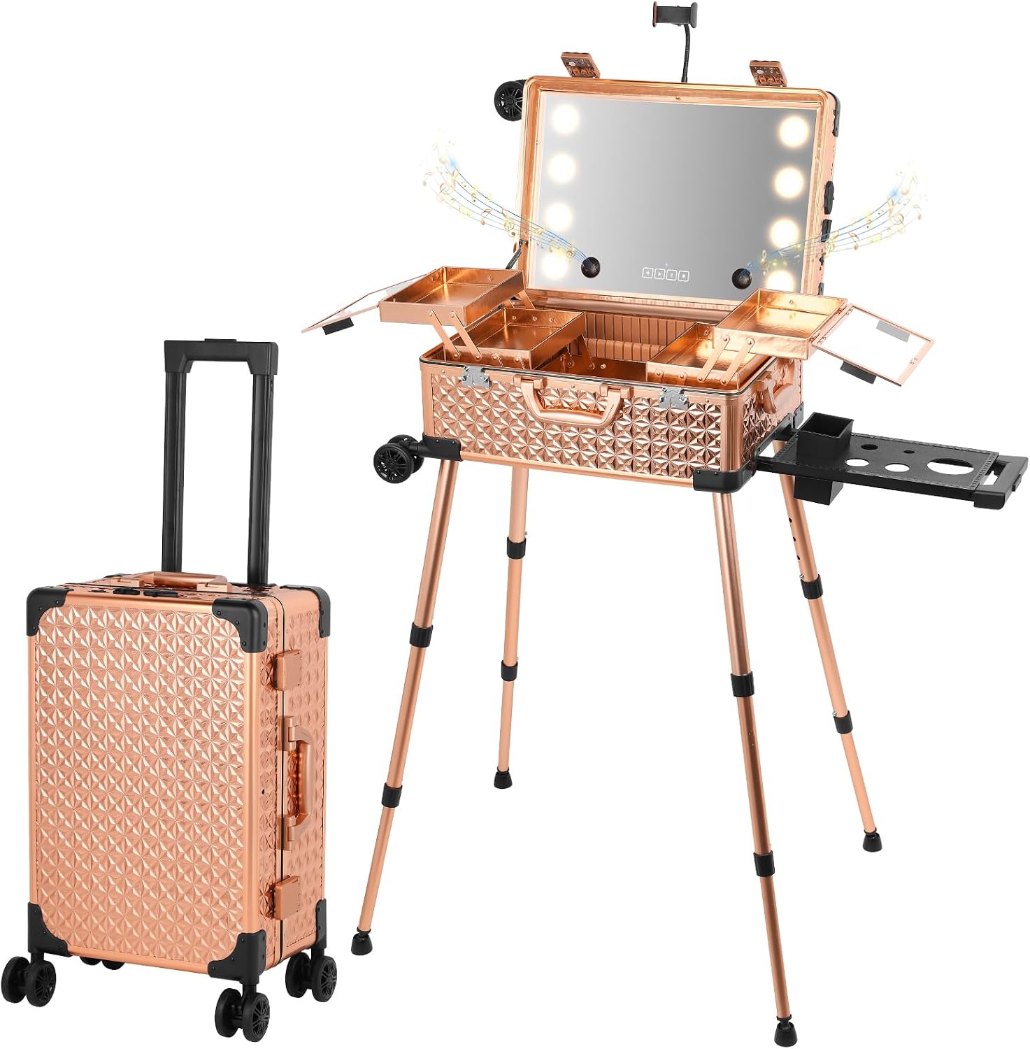 Speakers - Organizer Cosmetico Professionale con Specchio e