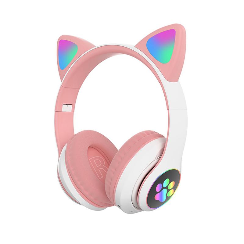 Cat Ear Bluetooth Headset Led - Cuffie Bluetooth Wireless con Orecchie di