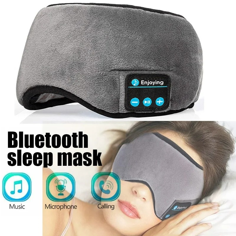 Sleep Mask Headphones Bluetooth - Cuffie Bluetooth Sportive con Fascia Elastica