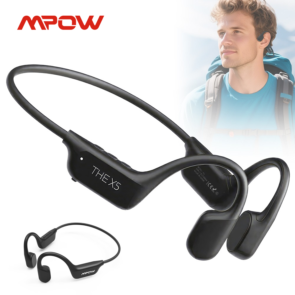 Bone Conduction Running Headphones - Cuffie a Conduzione Ossea Mpow X5,