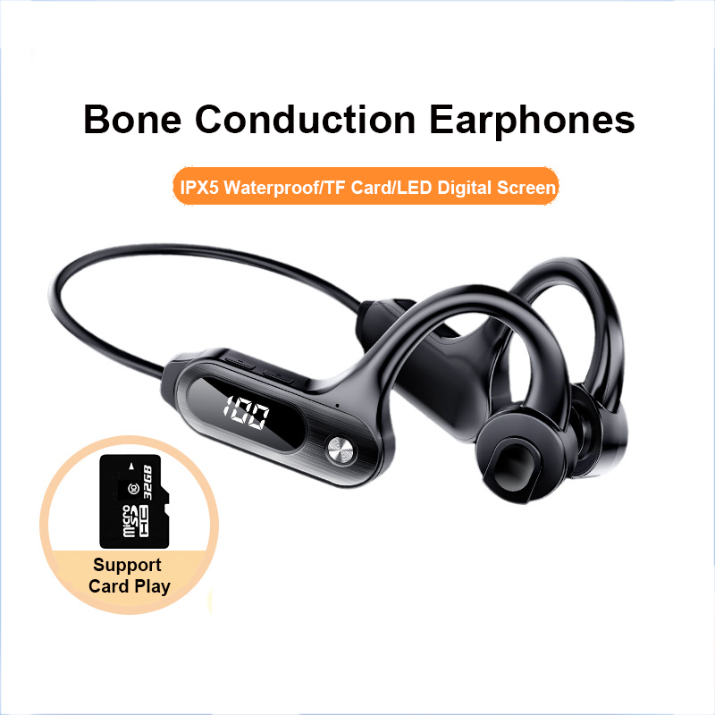 Bone Conduction Running Headphones - Auricolari Bluetooth 5.3 a conduzione ossea
