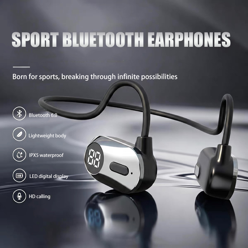 Bone Conduction Running Headphones - Cuffie Bluetooth per Sport e Corsa
