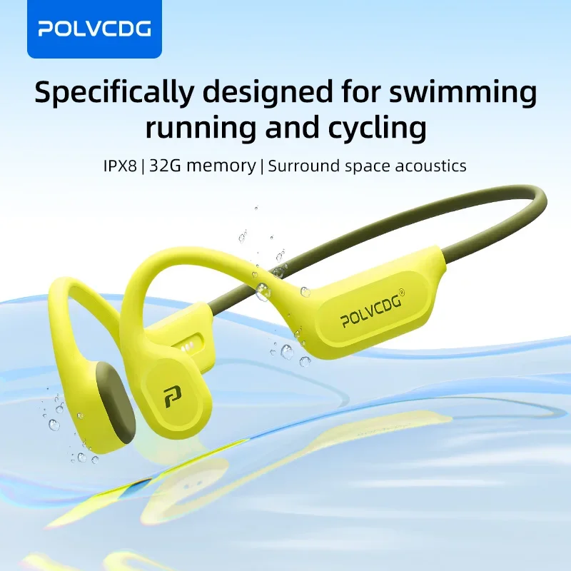 Open Ear Air Conduction Headphones - POLVCDG X9 Auricolari a Conduzione Ossea