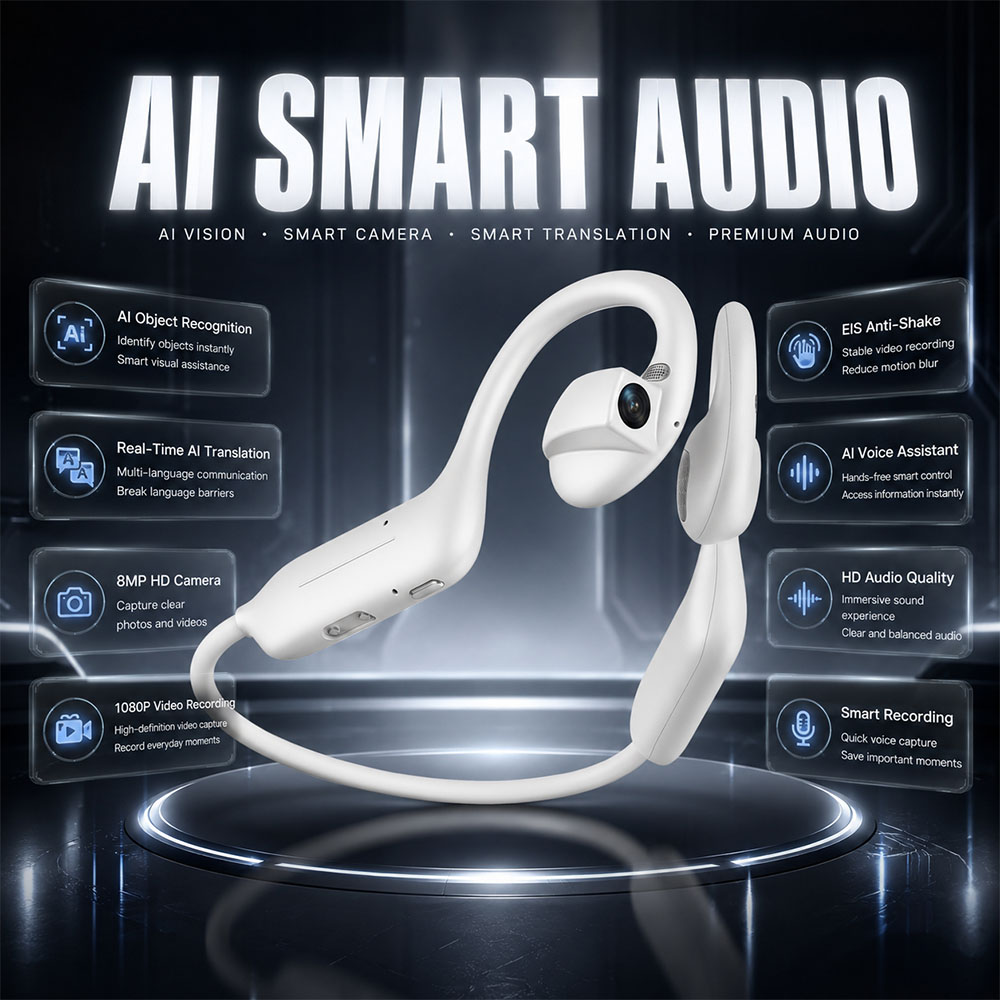 Headphones - NUOVI Auricolari Bluetooth 1080P UHD con