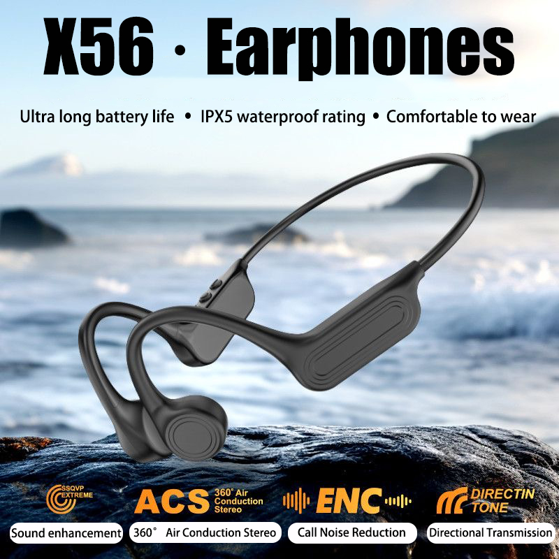 Bone Conduction Running Headphones - Cuffie a conduzione ossea wireless Bluetooth,