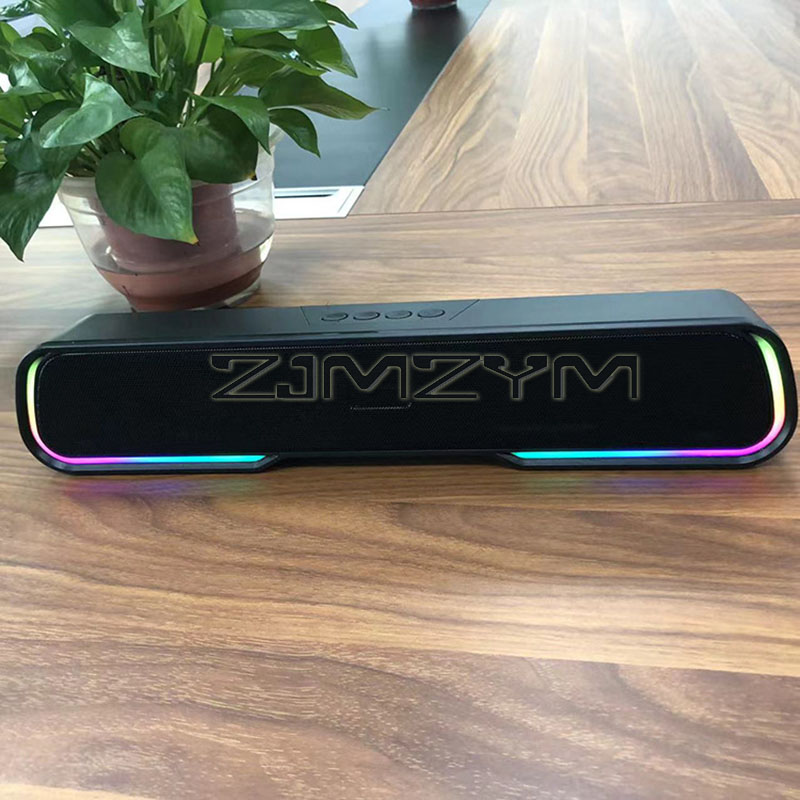 Rgb Computer Soundbar For Pc - Altoparlante Bluetooth con luci RGB, soundbar
