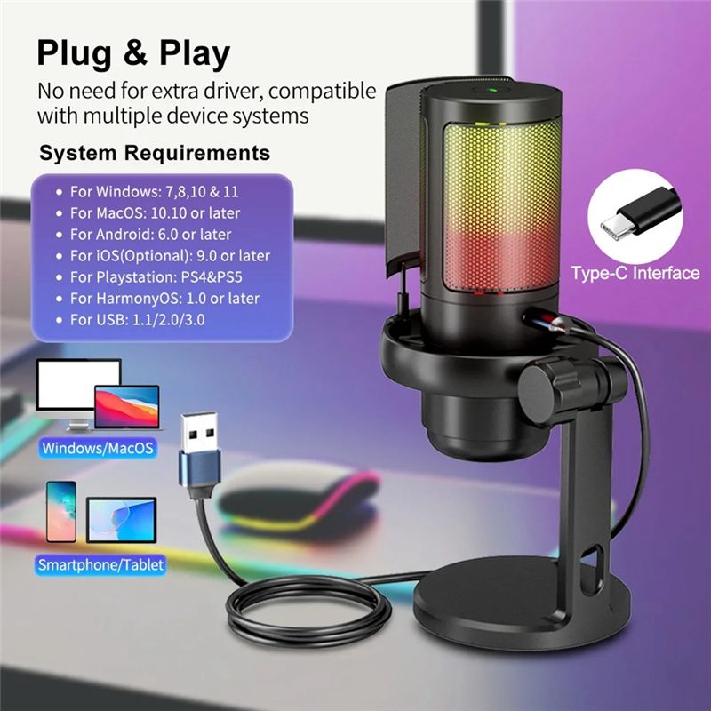 AY14 - Microfono RGB per gamin - Gaming Headset With Mic Rgb recensione e prezzo