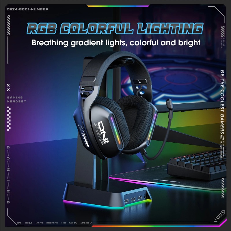ONIKUMA GT808 Cuffie da gioco  - Gaming Headset With Mic Rgb recensione e prezzo