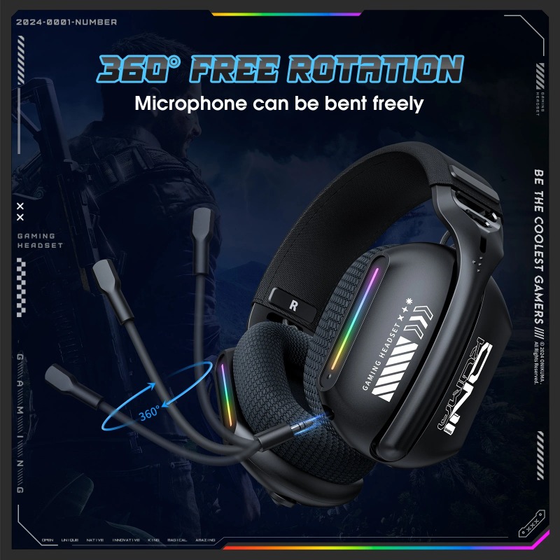 ONIKUMA GT808 Cuffie da gioco  - Gaming Headset With Mic Rgb recensione e prezzo