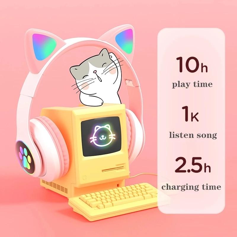 Cuffie Bluetooth Wireless con  - Cat Ear Bluetooth Headset Led recensione e prezzo