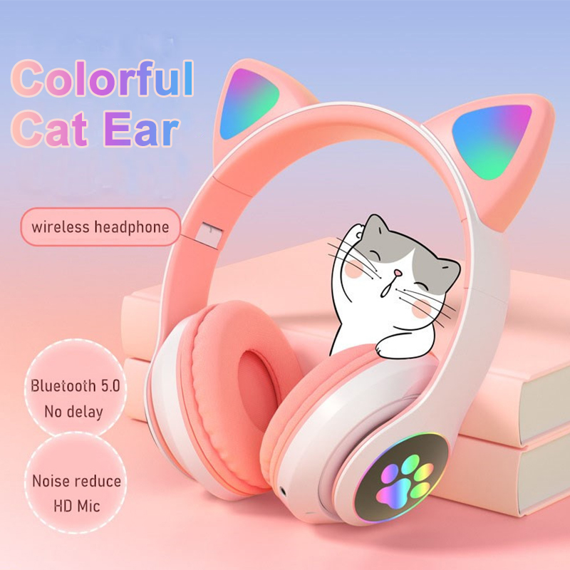 Cuffie Bluetooth Wireless con  - Cat Ear Bluetooth Headset Led recensione e prezzo