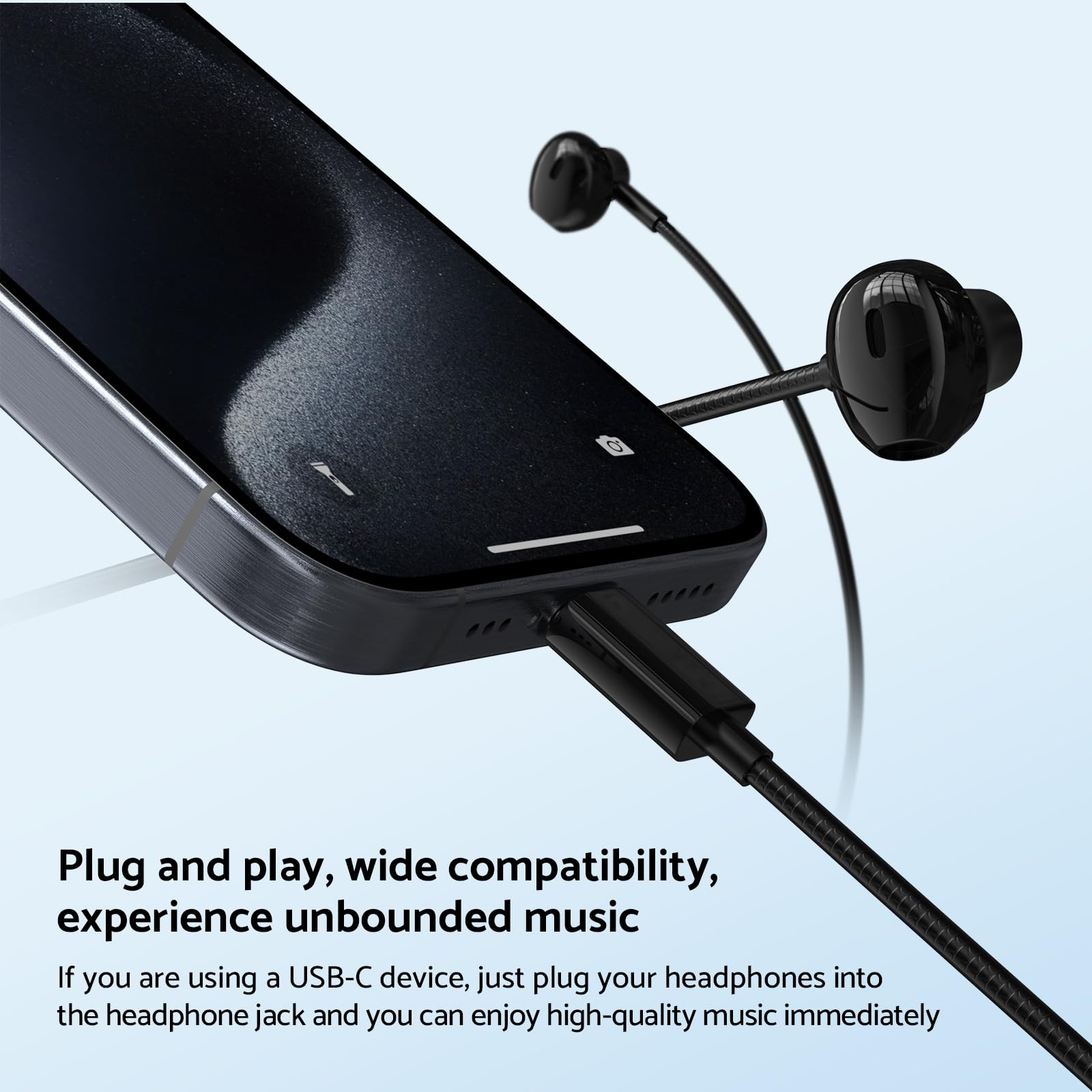 Tipo C 3.5mm HIFI Stereo Auric - Type C Wired Earphones With Mic recensione e prezzo
