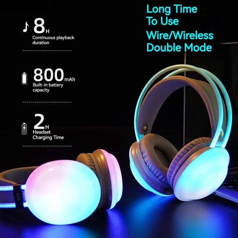 Cuffie Bluetooth wireless per  - Gaming Headset With Mic Rgb recensione e prezzo