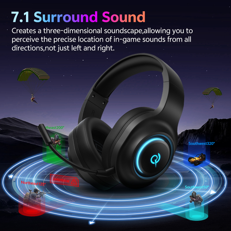 Cuffie da Gaming QCY Heroad V2 - Gaming Headset With Mic Rgb recensione e prezzo
