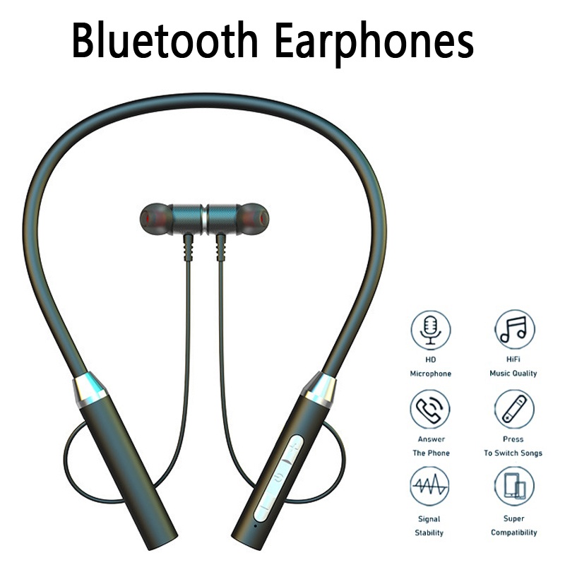Auricolari Bluetooth wireless  - Magnetic Neckband Sports Earphones recensione e prezzo