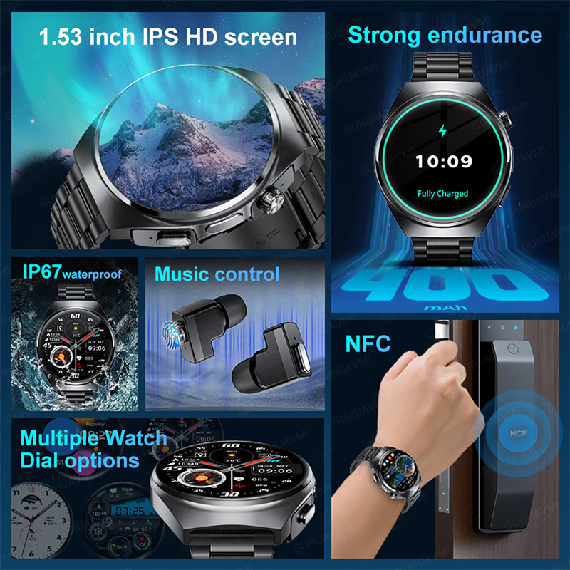 Per uomo donna nuovo orologio  - Tws Earbuds Bluetooth 5.3 recensione e prezzo
