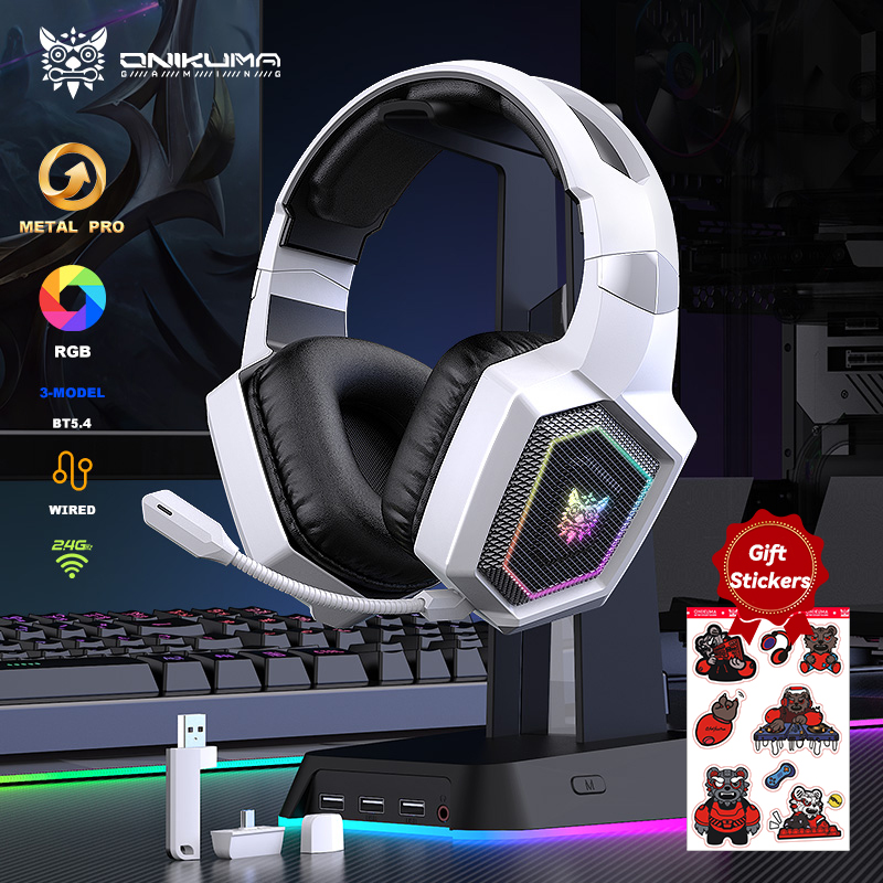 ONIKUMA 2.4GHz Cuffie da gioco - Gaming Headset With Mic Rgb recensione e prezzo