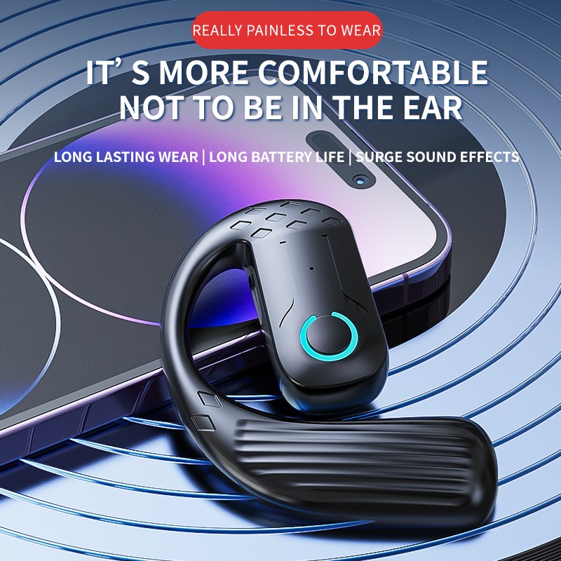 Auricolare wireless aperto Blu - Open Ear Air Conduction Headphones recensione e prezzo