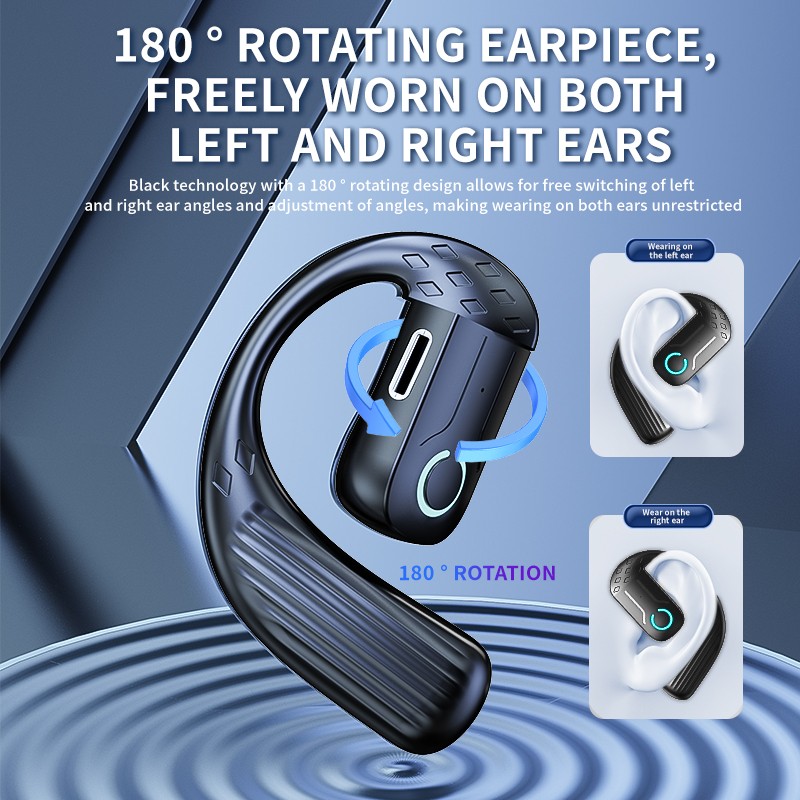 Auricolare wireless aperto Blu - Open Ear Air Conduction Headphones recensione e prezzo